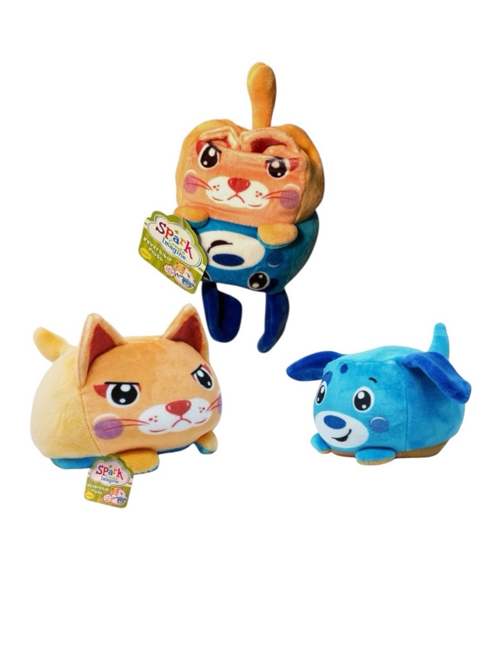 Spark Create Imagine Dog & Cat Reversible Plush